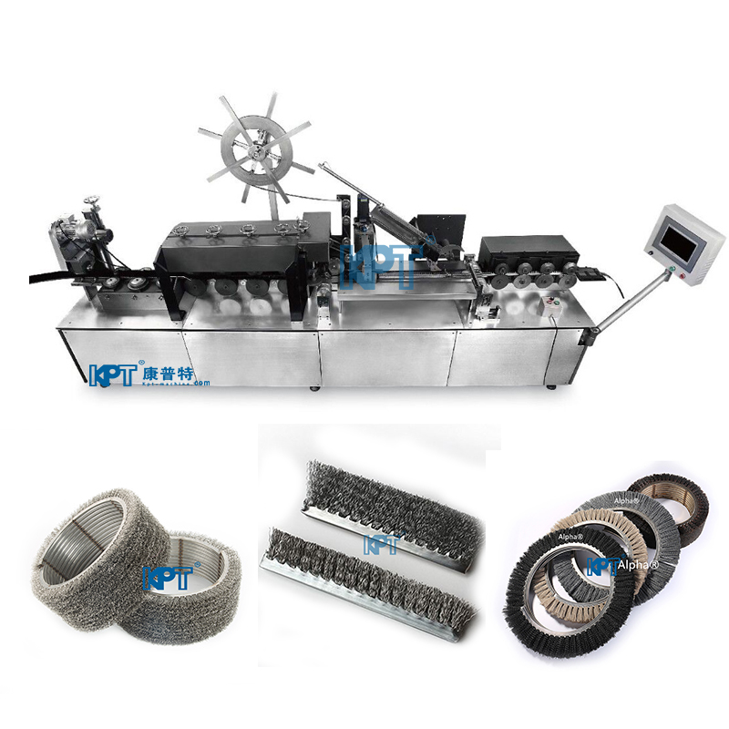 Double Metal Band Strip Brush Machine